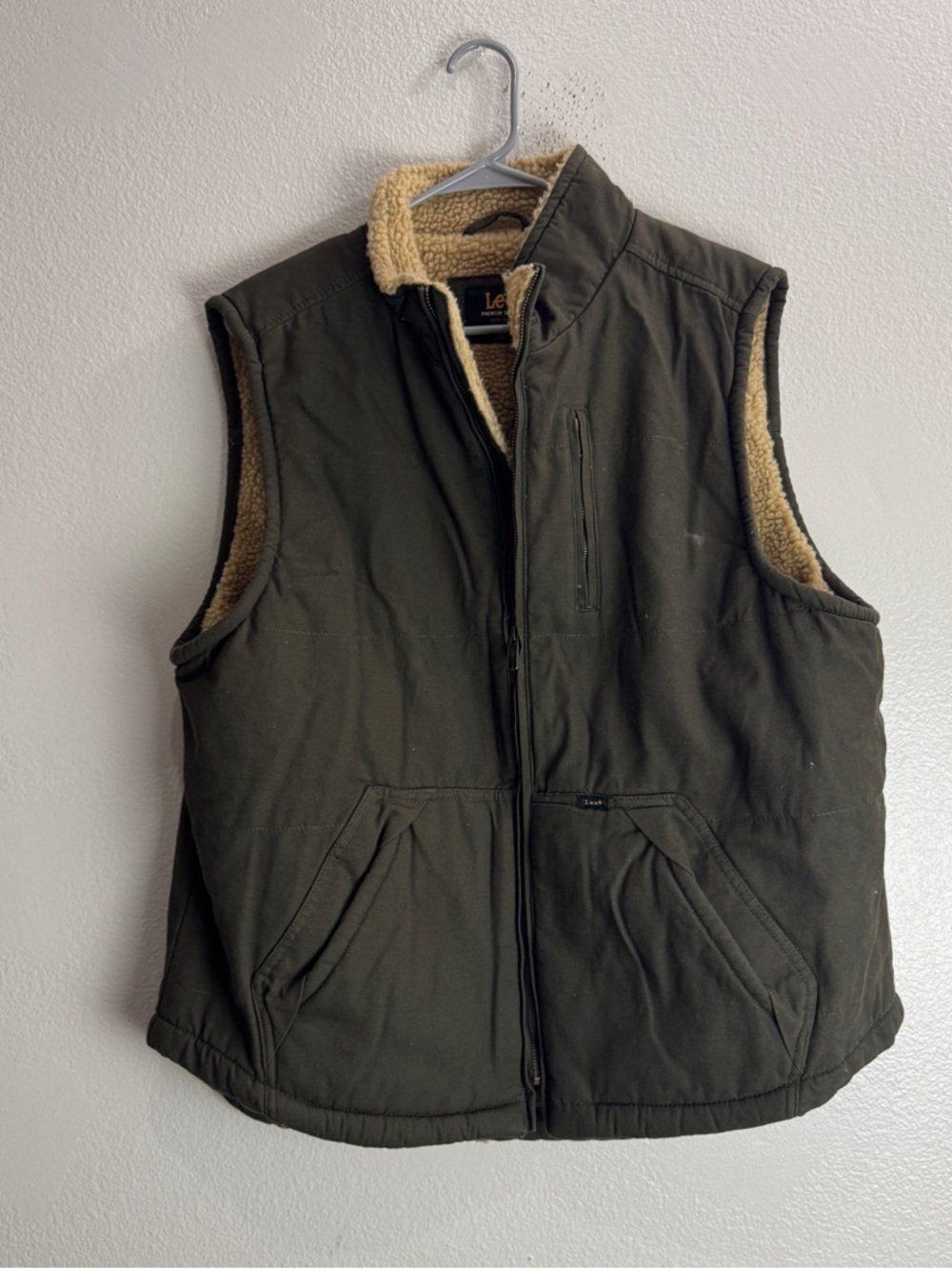Lee Premium Select Vest Sherpa Lined Jacket Size Large